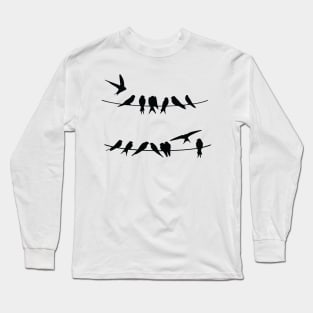 Bird's the Word (black) Long Sleeve T-Shirt